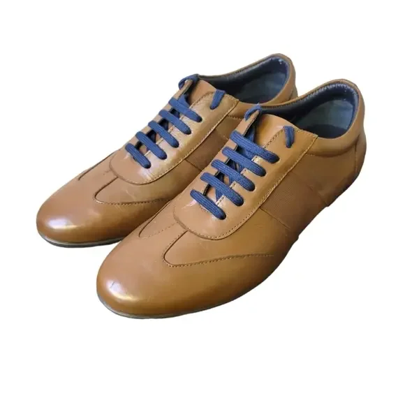 Carlos by Carlos Santana Fleetwood Low Top Brown Sneakers sz 8.5 - Picture 1 of 9